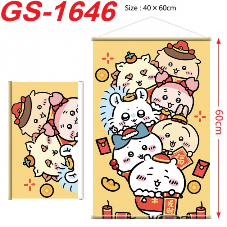 Chiikawa Anime digital printing hanging rope hanging Wall Scroll 40x60cm