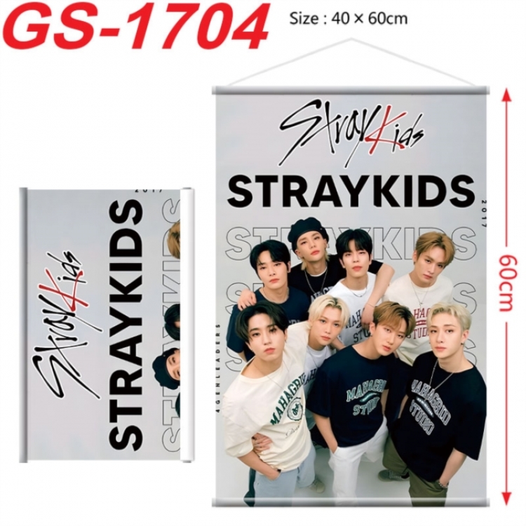 Stray Kids Anime digital printing hanging rope hanging Wall Scroll 40x60cm