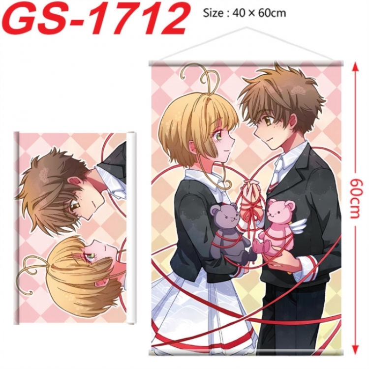 Card Captor Sakura Anime digital printing hanging rope hanging Wall Scroll 40x60cm