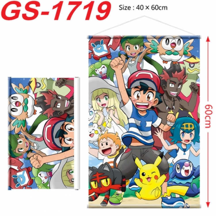 Pokemon Anime digital printing hanging rope hanging Wall Scroll 40x60cm