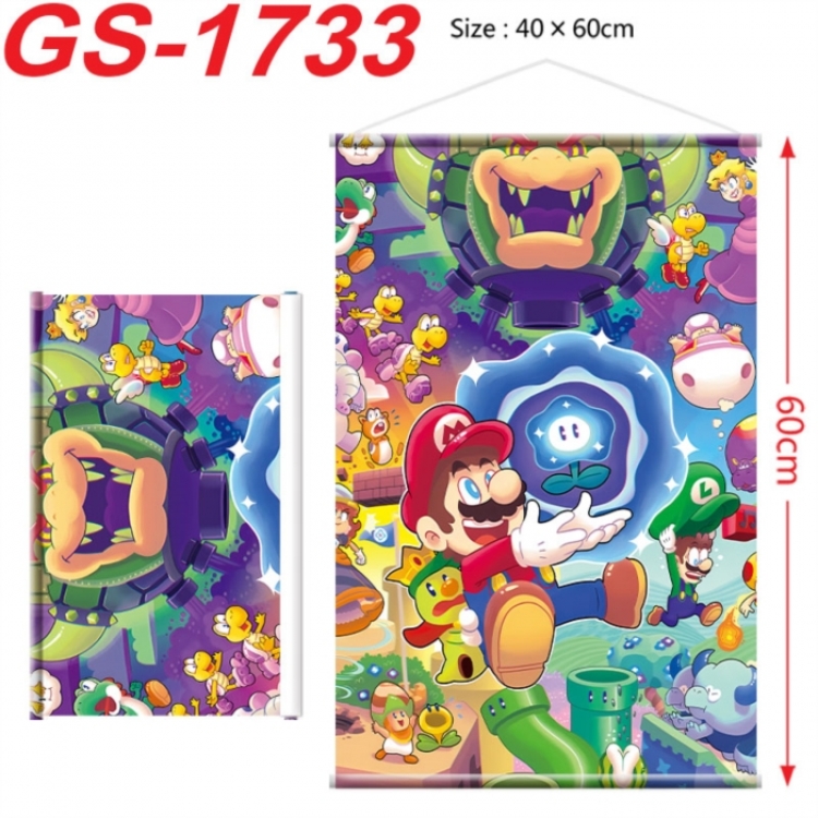 Super Mario Anime digital printing hanging rope hanging Wall Scroll 40x60cm