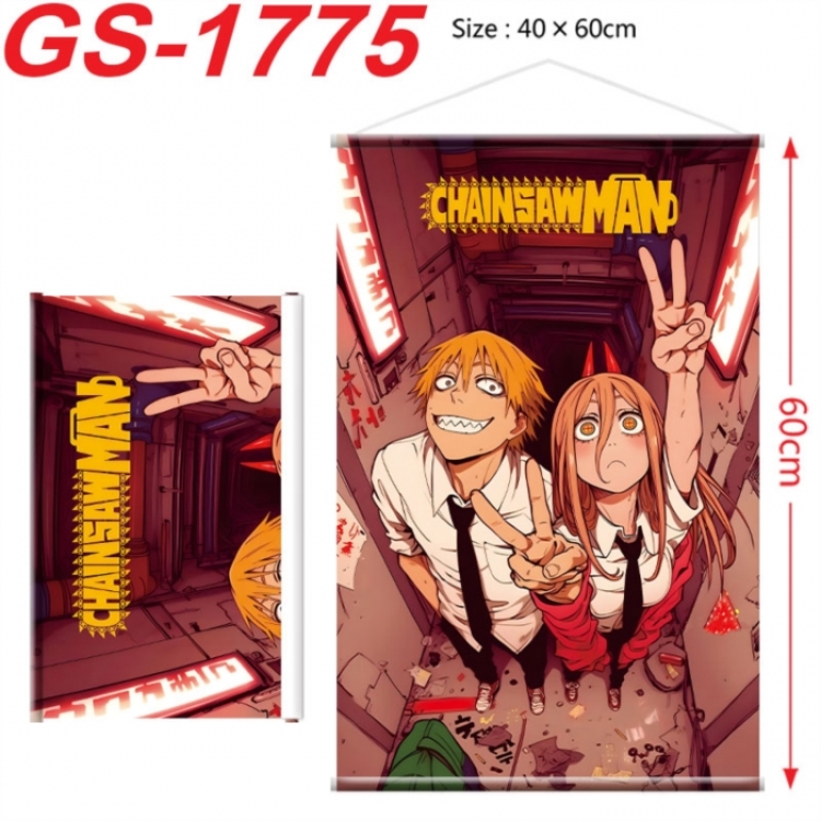Chainsaw Man Anime digital printing hanging rope hanging Wall Scroll 40x60cm