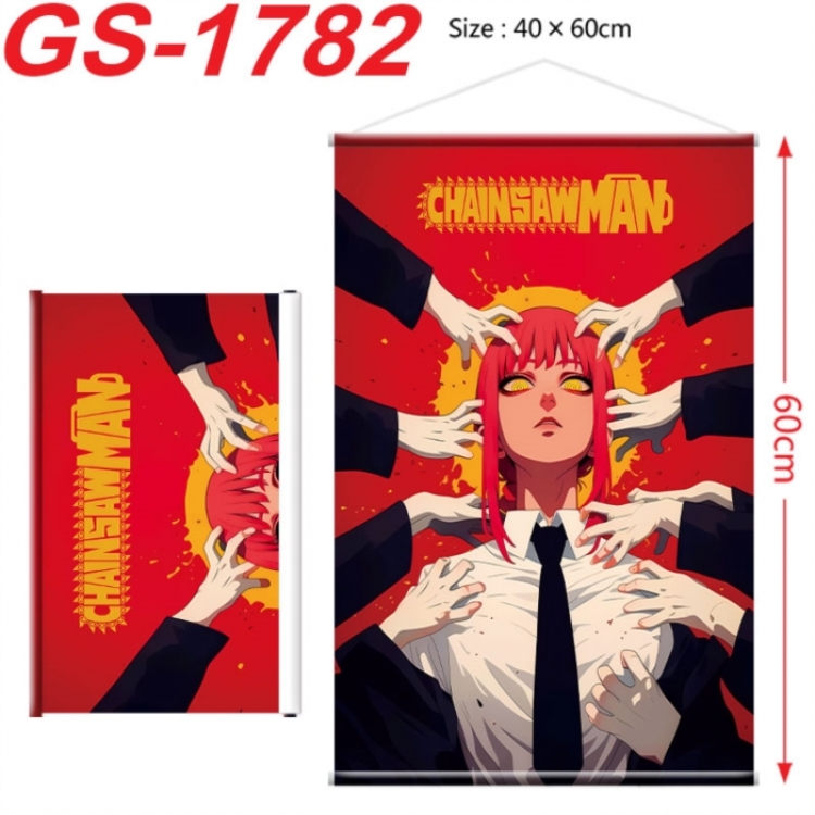 Chainsaw Man Anime digital printing hanging rope hanging Wall Scroll 40x60cm