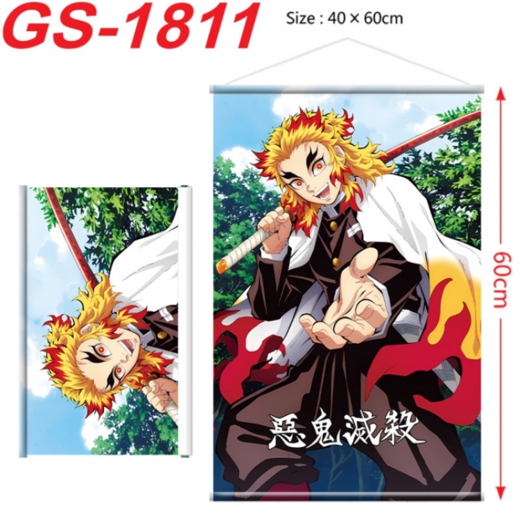 Demon Slayer Kimets Anime digital printing hanging rope hanging Wall Scroll 40x60cm
