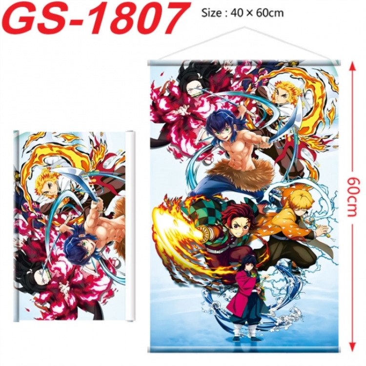 Demon Slayer Kimets Anime digital printing hanging rope hanging Wall Scroll 40x60cm