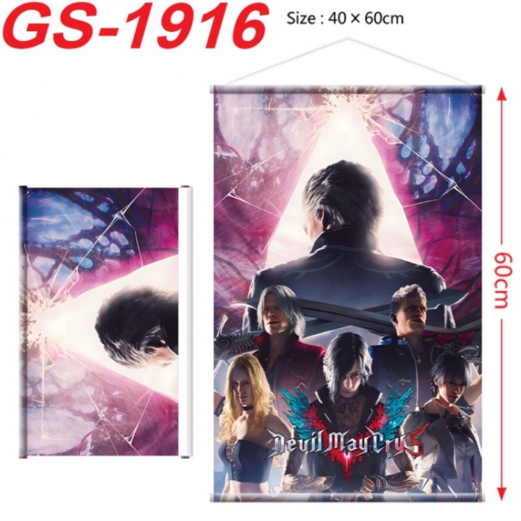 Devil May Cry Anime digital printing hanging rope hanging Wall Scroll 40x60cm