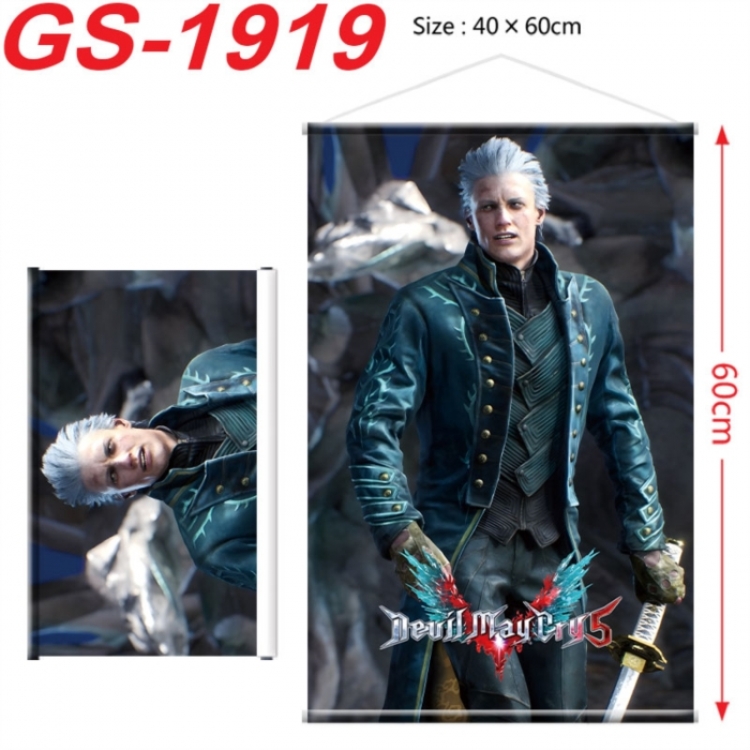 Devil May Cry Anime digital printing hanging rope hanging Wall Scroll 40x60cm
