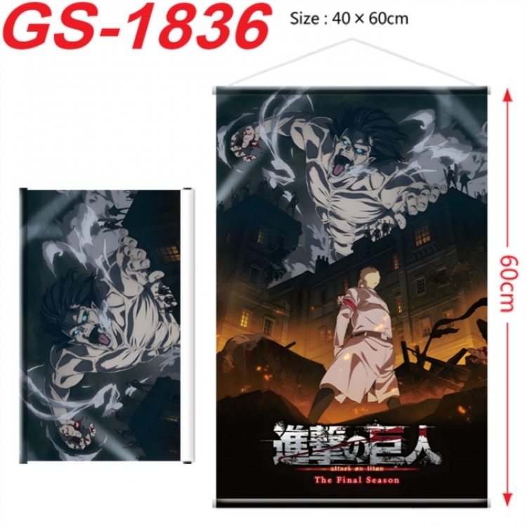 Shingeki no Kyojin Anime digital printing hanging rope hanging Wall Scroll 40x60cm