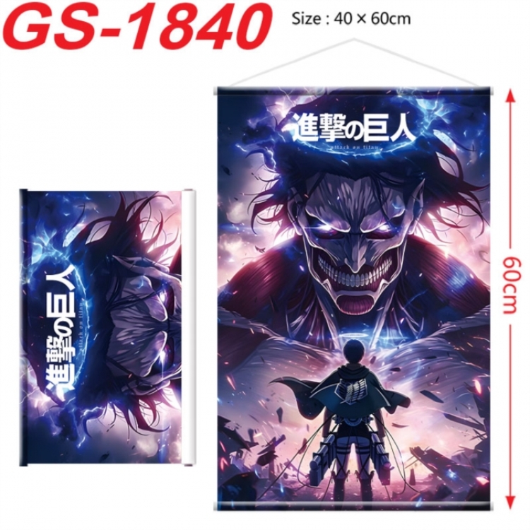 Shingeki no Kyojin Anime digital printing hanging rope hanging Wall Scroll 40x60cm