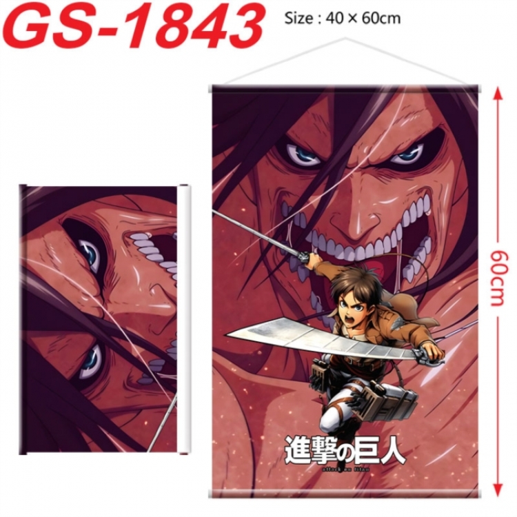 Shingeki no Kyojin Anime digital printing hanging rope hanging Wall Scroll 40x60cm