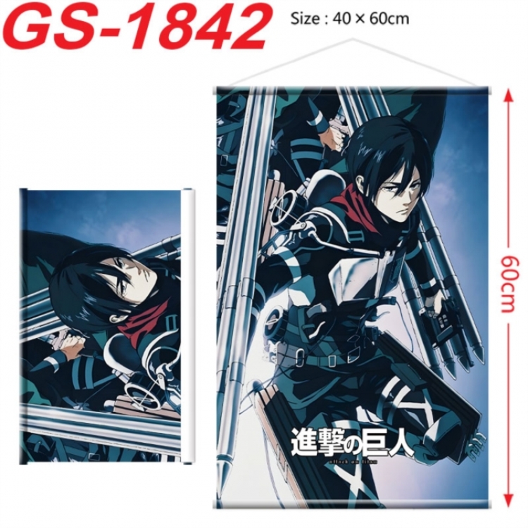 Shingeki no Kyojin Anime digital printing hanging rope hanging Wall Scroll 40x60cm