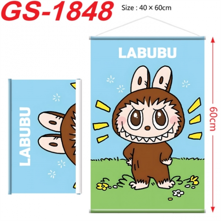Labubu Anime digital printing hanging rope hanging Wall Scroll 40x60cm