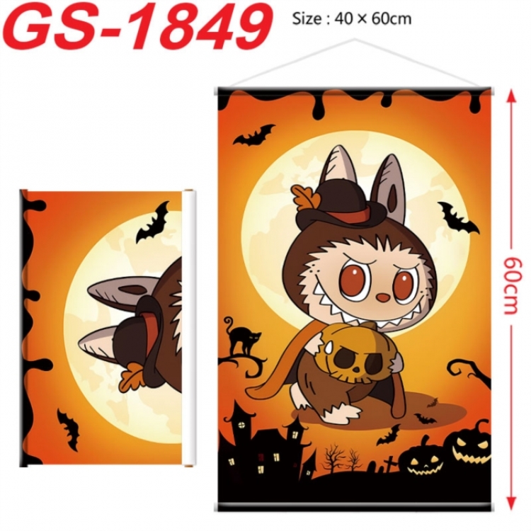 Labubu Anime digital printing hanging rope hanging Wall Scroll 40x60cm