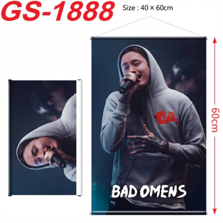Bad Omens  Anime digital printing hanging rope hanging Wall Scroll 40x60cm