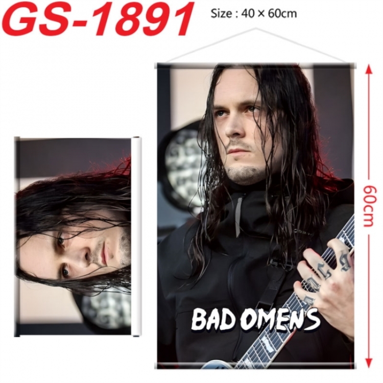 Bad Omens  Anime digital printing hanging rope hanging Wall Scroll 40x60cm