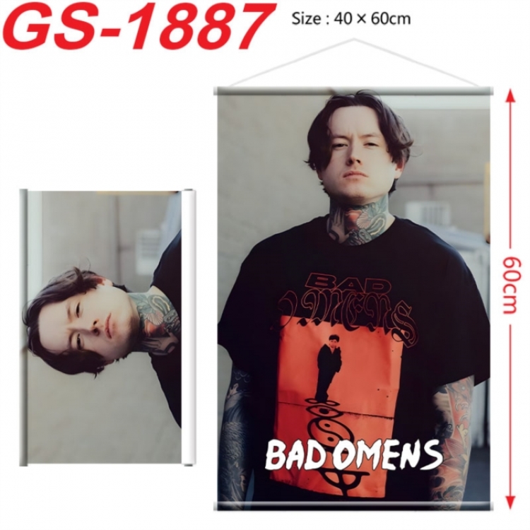 Bad Omens  Anime digital printing hanging rope hanging Wall Scroll 40x60cm