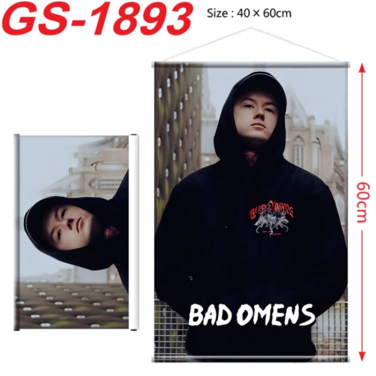 Bad Omens  Anime digital printing hanging rope hanging Wall Scroll 40x60cm