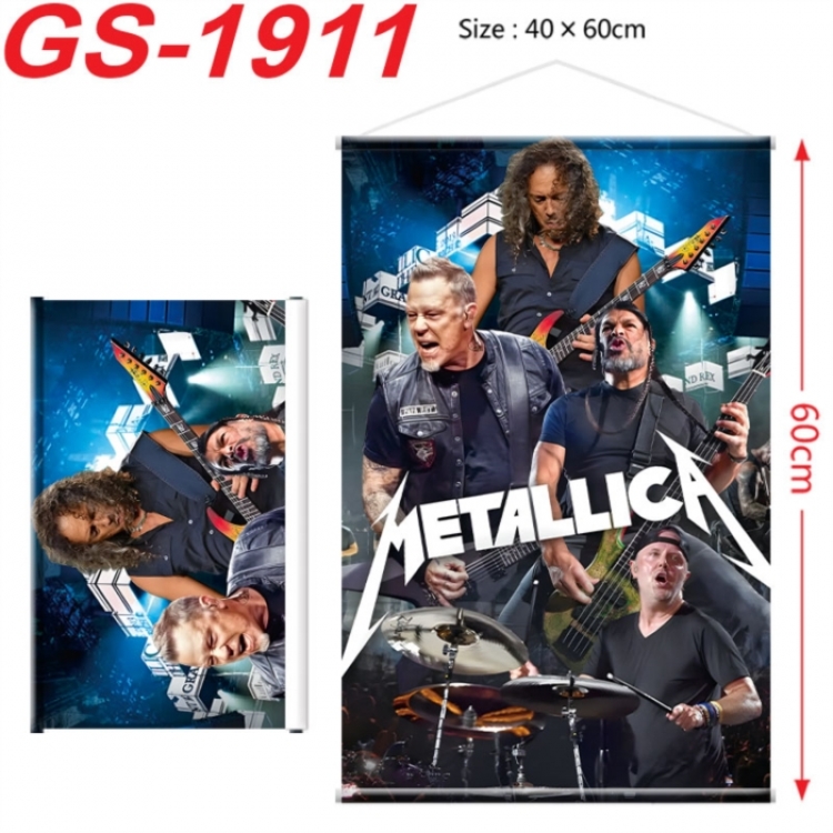 Metallica Anime digital printing hanging rope hanging Wall Scroll 40x60cm