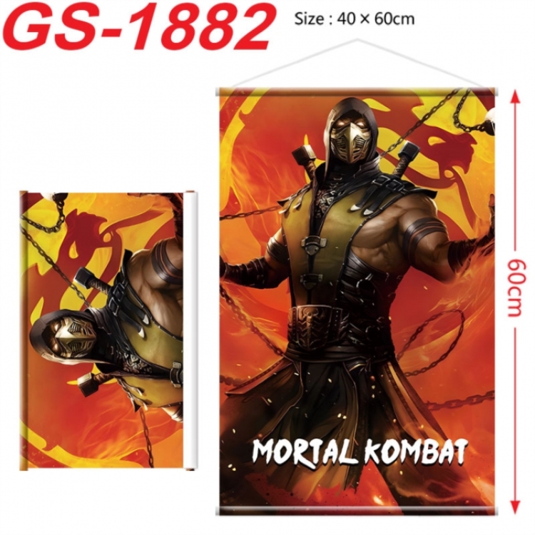 Mortal Kombat Anime digital printing hanging rope hanging Wall Scroll 40x60cm