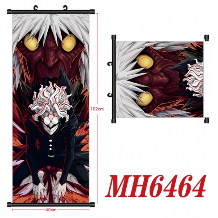 DANDADAN Anime black Plastic rod Cloth painting Wall Scroll 40X102CM 