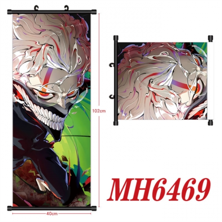 DANDADAN Anime black Plastic rod Cloth painting Wall Scroll 40X102CM 