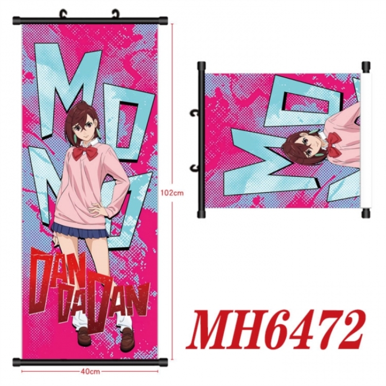 DANDADAN Anime black Plastic rod Cloth painting Wall Scroll 40X102CM 