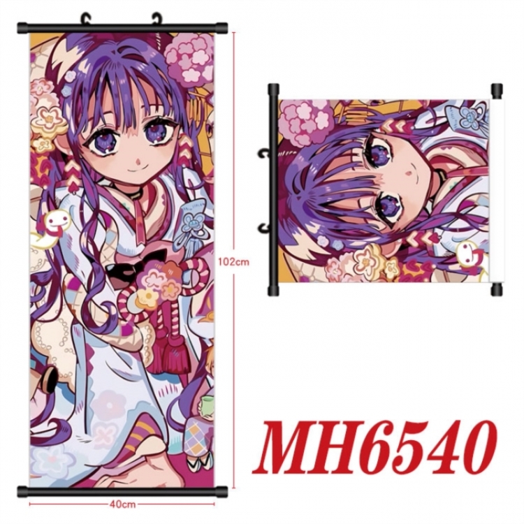 Toilet-bound Hanako-kun Anime black Plastic rod Cloth painting Wall Scroll 40X102CM 