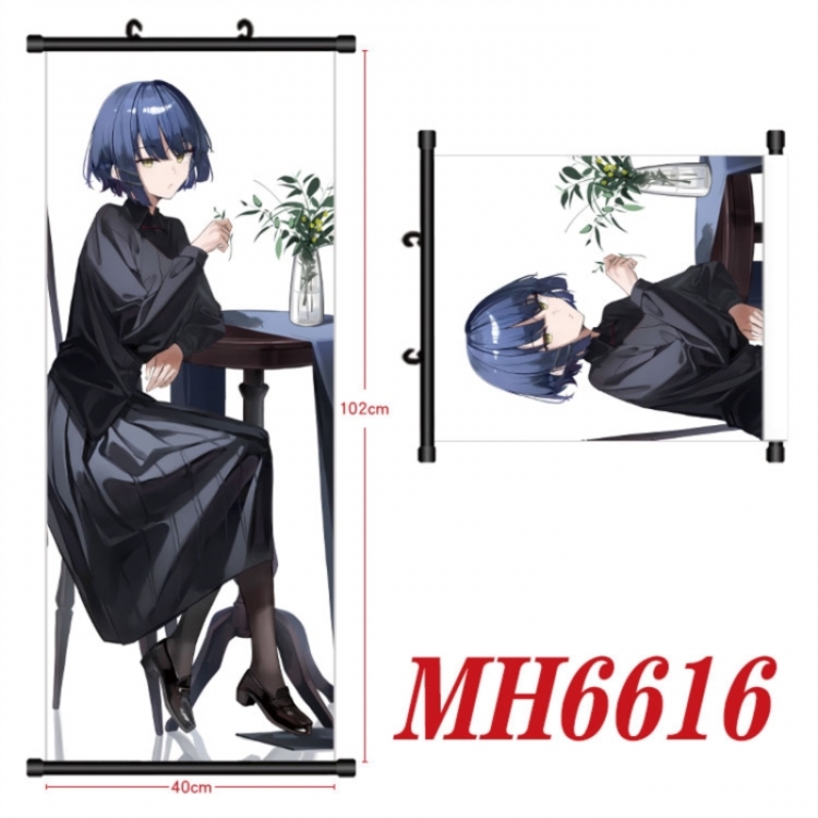 BOCCHI THE ROCK! Anime black Plastic rod Cloth painting Wall Scroll 40X102CM