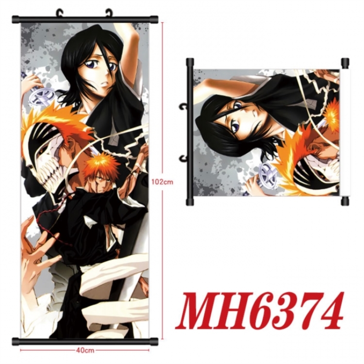 Bleach Anime black Plastic rod Cloth painting Wall Scroll 40X102CM