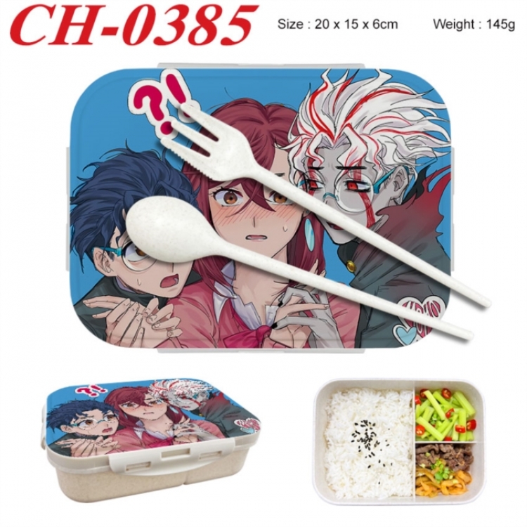 DANDADAN Anime themed UV printed student lunch box 20x15x6cm 145g
