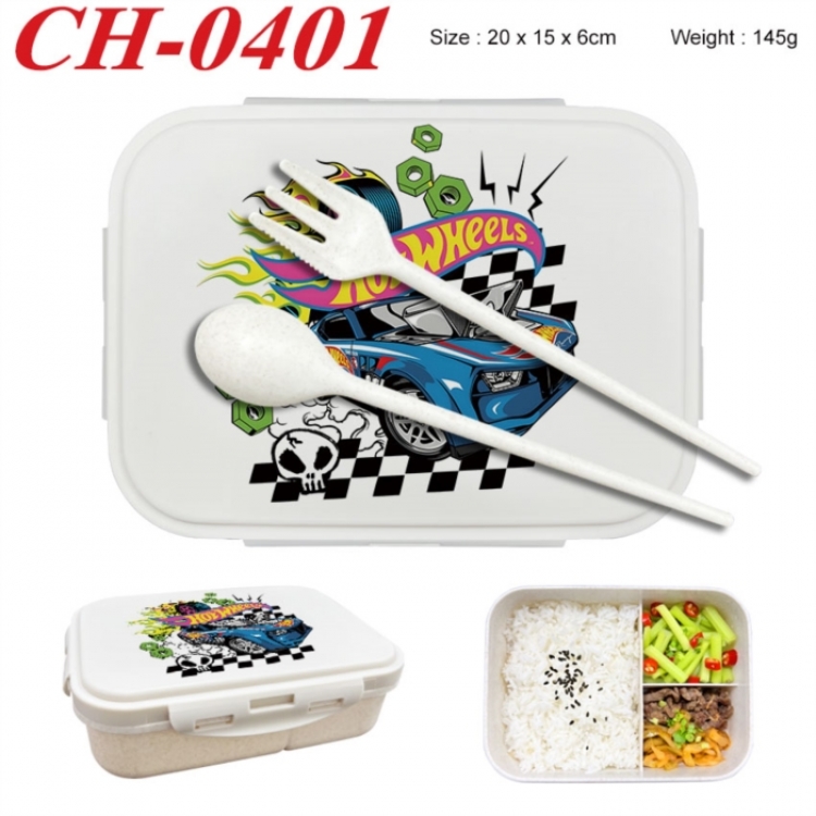 Hot wheels Anime themed UV printed student lunch box 20x15x6cm 145g