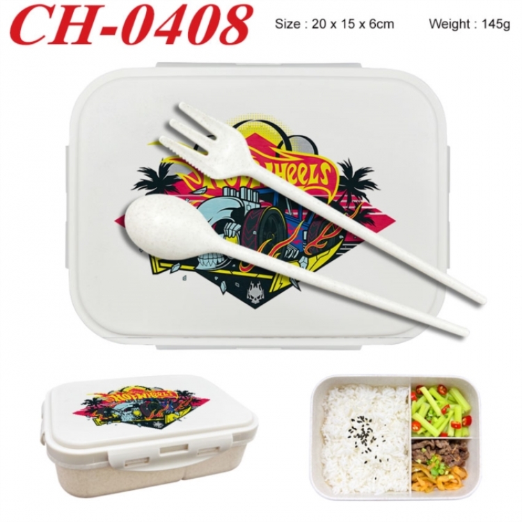 Hot wheels Anime themed UV printed student lunch box 20x15x6cm 145g