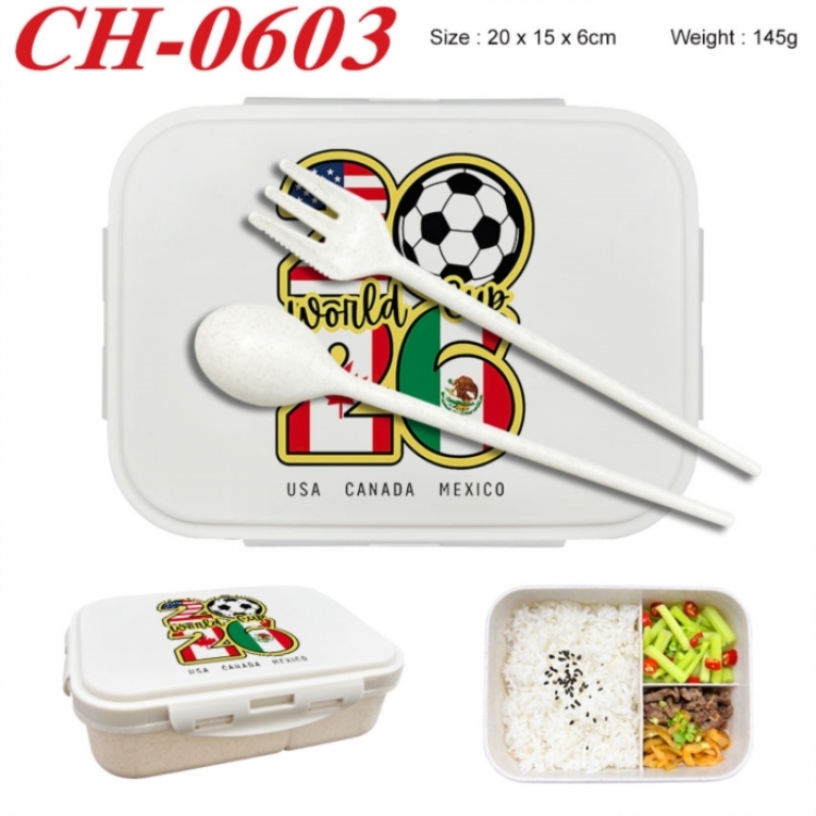 WORLD CUP  Anime themed UV printed student lunch box 20x15x6cm 145g