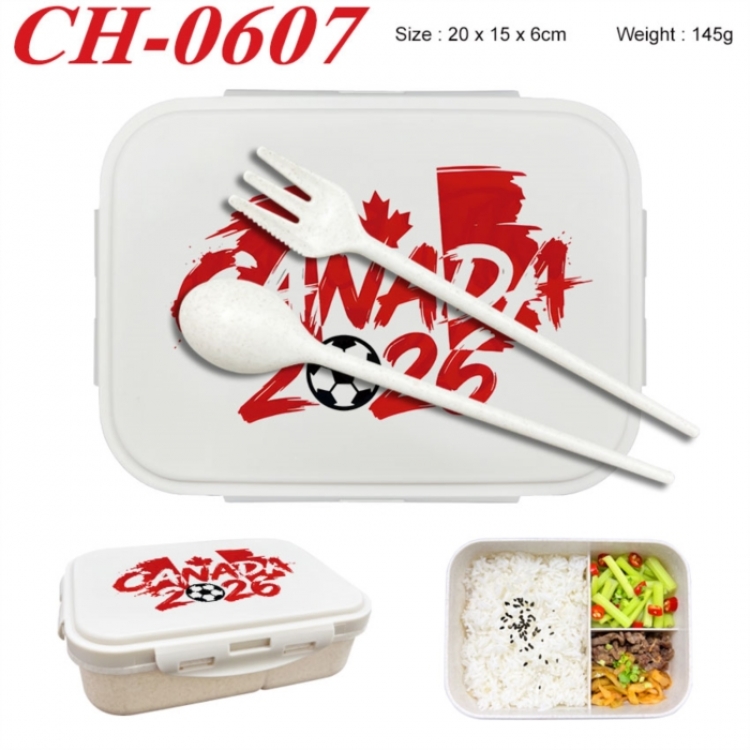WORLD CUP  Anime themed UV printed student lunch box 20x15x6cm 145g