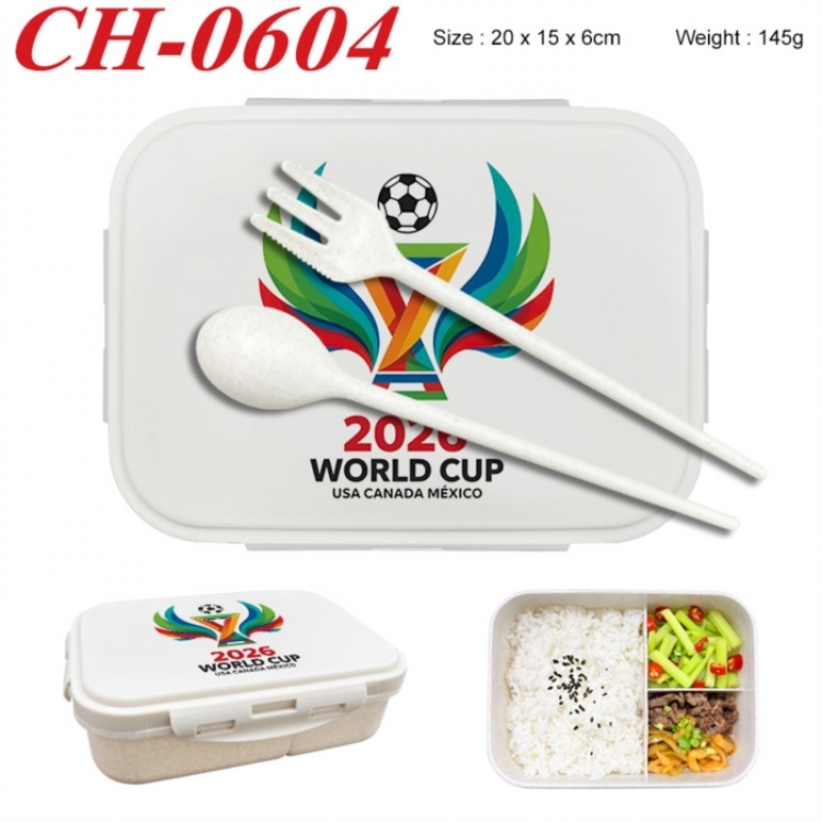 WORLD CUP  Anime themed UV printed student lunch box 20x15x6cm 145g