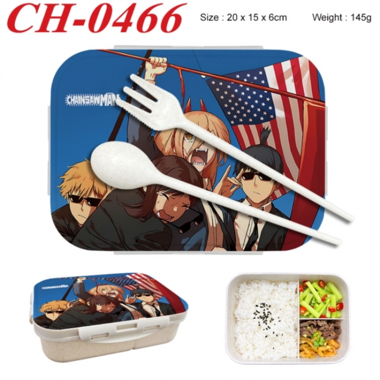 Chainsaw Man Anime themed UV printed student lunch box 20x15x6cm 145g