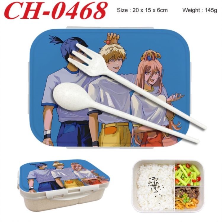 Chainsaw Man Anime themed UV printed student lunch box 20x15x6cm 145g