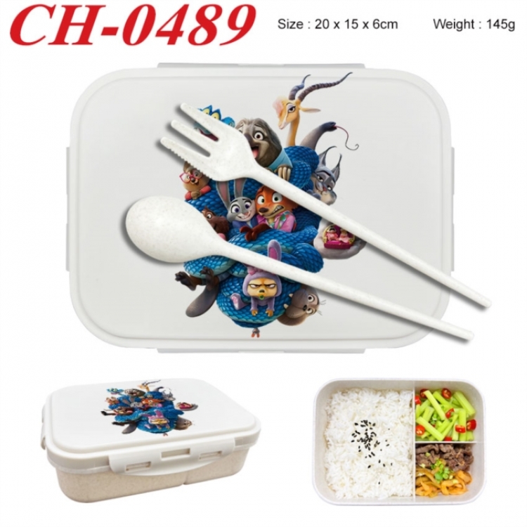 Zootopia Anime themed UV printed student lunch box 20x15x6cm 145g