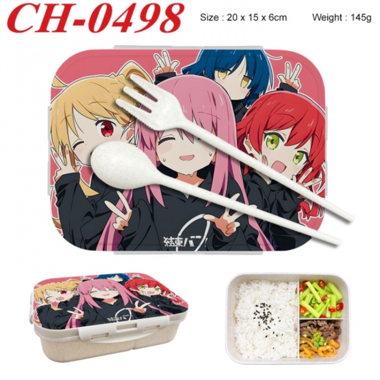 BOCCHI THE ROCK! Anime themed UV printed student lunch box 20x15x6cm 145g