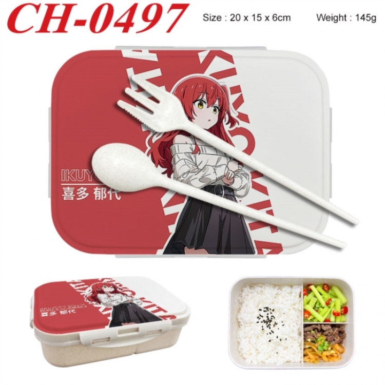 BOCCHI THE ROCK! Anime themed UV printed student lunch box 20x15x6cm 145g