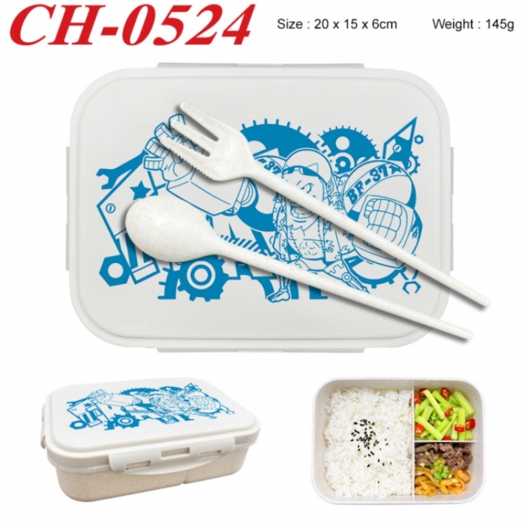 One Piece Anime themed UV printed student lunch box 20x15x6cm 145g