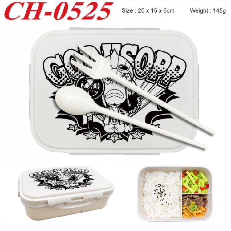 One Piece Anime themed UV printed student lunch box 20x15x6cm 145g