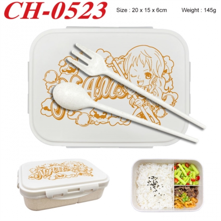 One Piece Anime themed UV printed student lunch box 20x15x6cm 145g