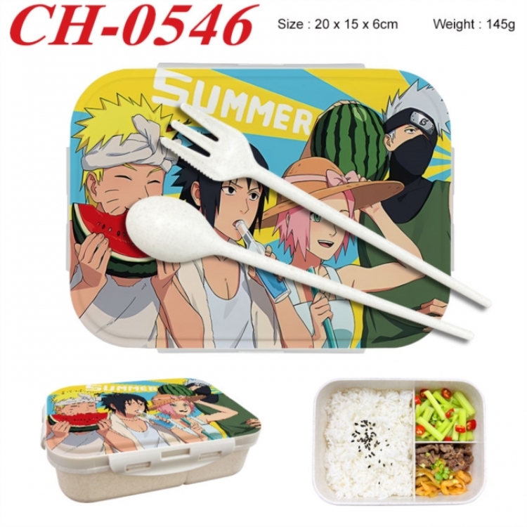 Naruto Anime themed UV printed student lunch box 20x15x6cm 145g