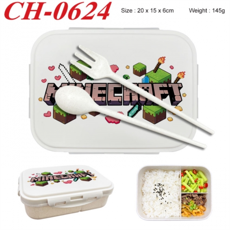 Minecraft Anime themed UV printed student lunch box 20x15x6cm 145g