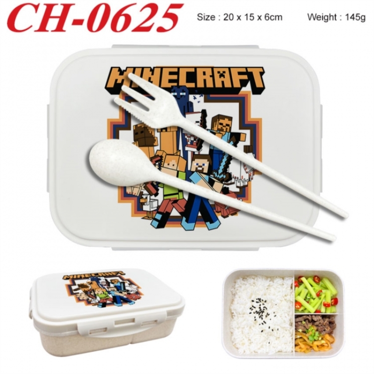 Minecraft Anime themed UV printed student lunch box 20x15x6cm 145g