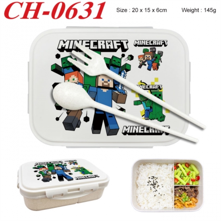 Minecraft Anime themed UV printed student lunch box 20x15x6cm 145g