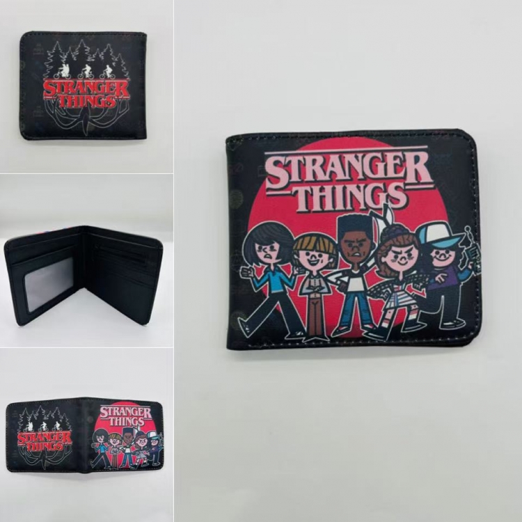 Stranger Things Full color Two fold short card case wallet 11X9.5CM  