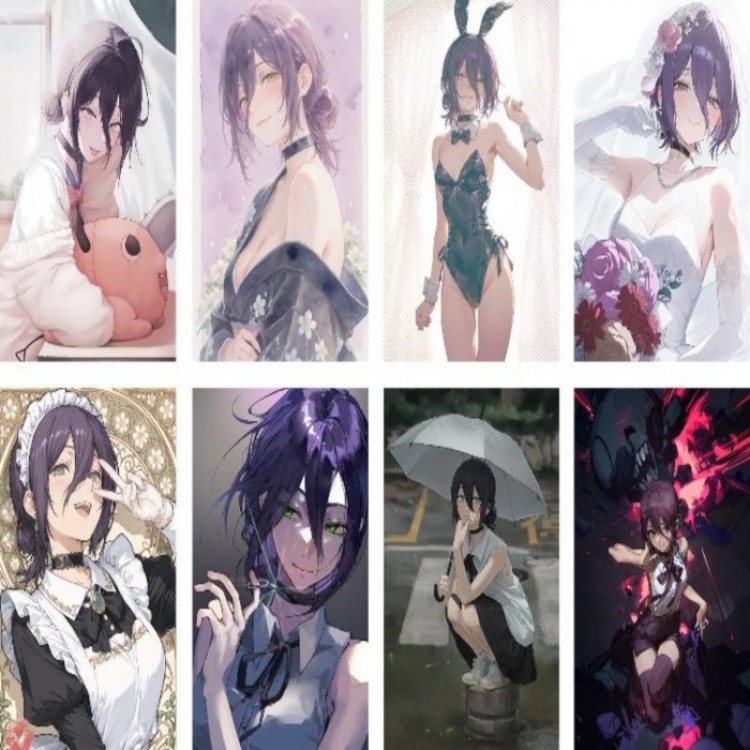 Chainsaw Man Embossed poster 8 pcs a set 42X29CM price for 5 sets 
