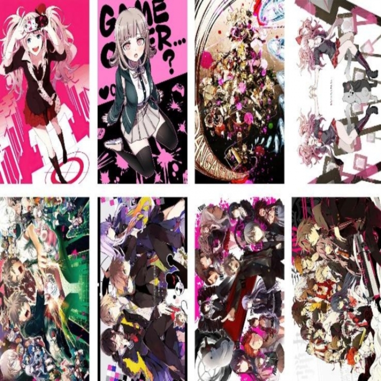 Dangan-Ronpa Embossed poster 8 pcs a set 42X29CM price for 5 sets 